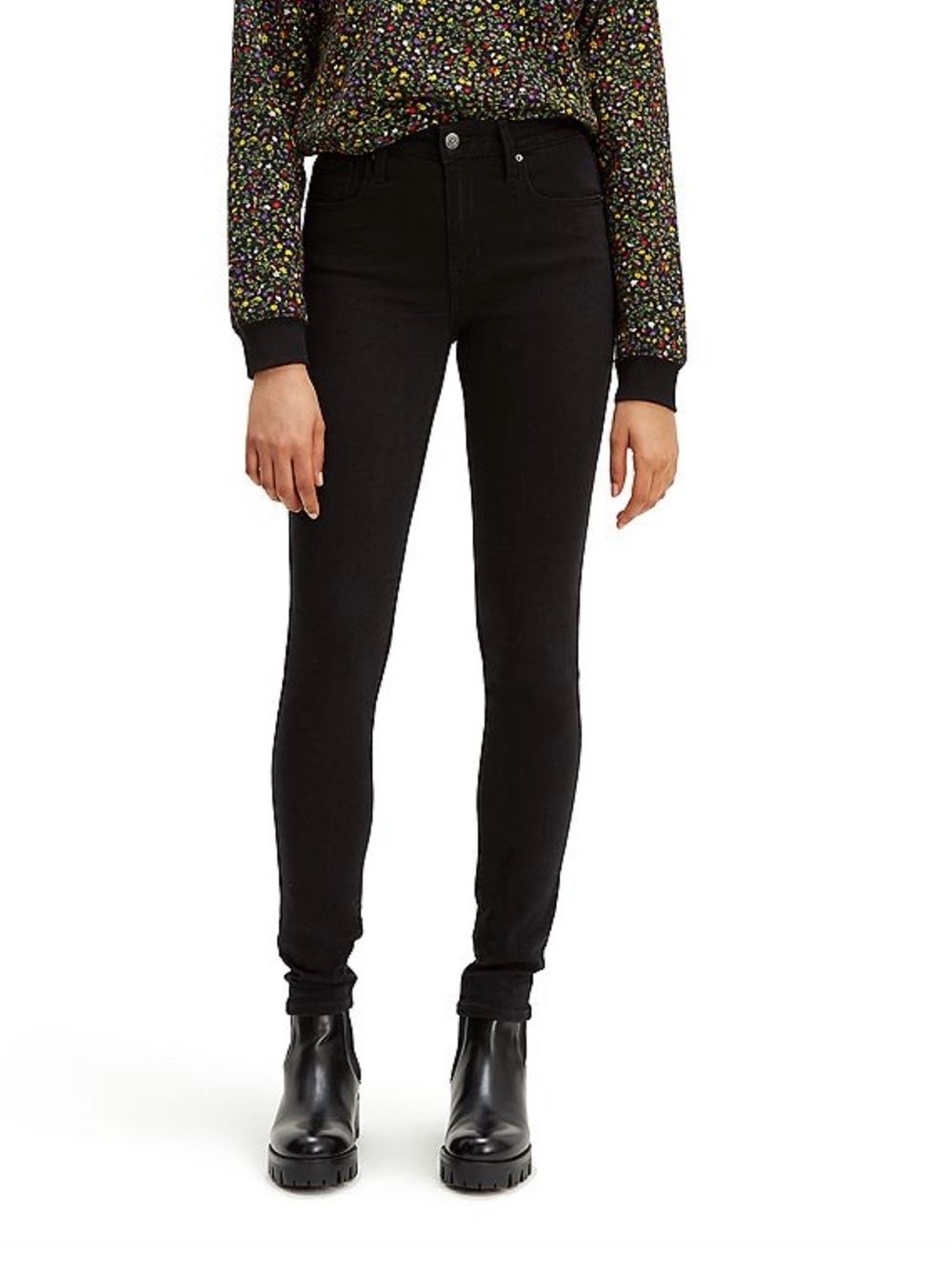 Levi's 721 Black High-Rise Skinny Jeans for Women